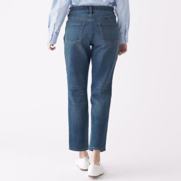 ❌SOLD❌MUJI 4 WAY STRETCH DENIM BOY FIT ANKLE LENGTH jeans, size 27 - Picture 2 of 6